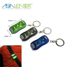 Hot selling 3 SMD led keychain light with clip warning light